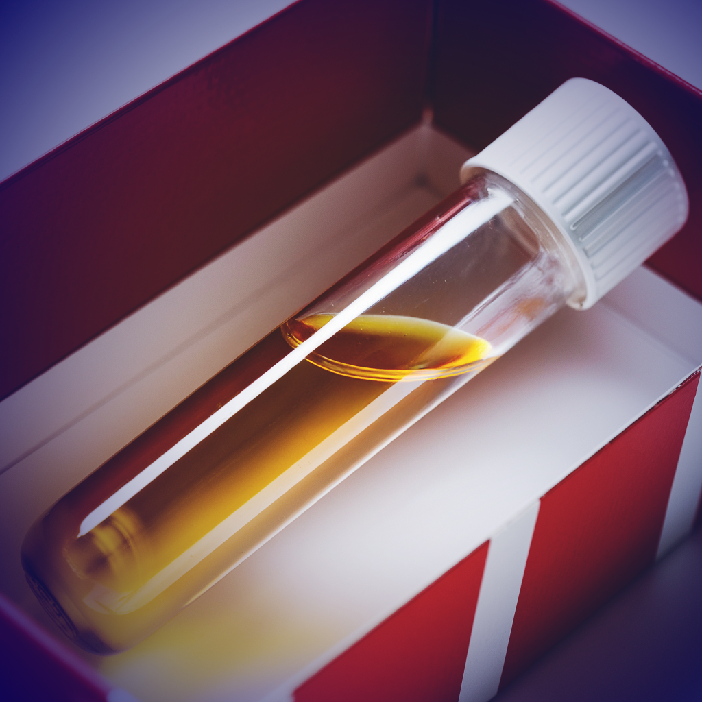 Plasma vial in doos